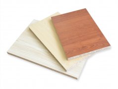 Finished particleboard