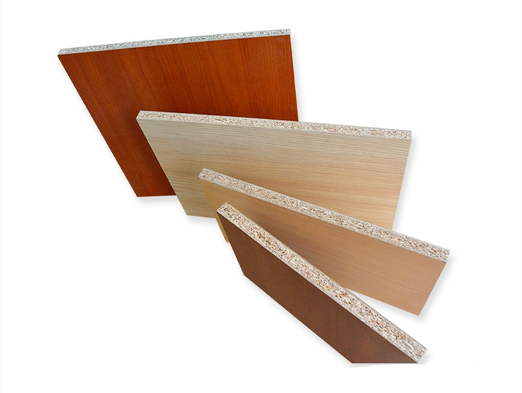 Finished particleboard