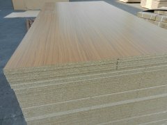 Finished particleboard