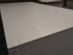 Finished particleboard